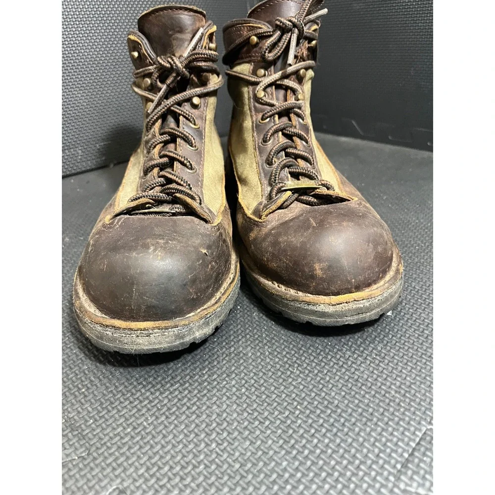 Danner Ridge Hiking Boots Mens 10.5‎ EE Wide Brown Green Gore-Tex Leather 34112